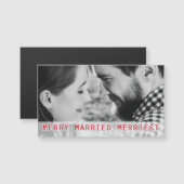 Getrouwd paar foto Kerstmis (Voorkant / Achterkant)