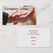 Getrouwd paar visitekaartje (Voorkant / Achterkant)