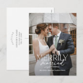 getrouwd paar vrolijk getrouwd vakantie Briefkaart (Voorkant / Achterkant)