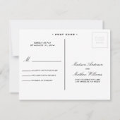Getrouwd | RSVP Ansichtkaart Kaartje (Achterkant)