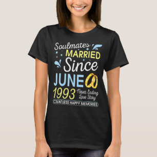 Getrouwd sinds juni 1993 nooit eindigend 29 jaar l t-shirt