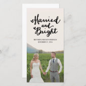 Getrouwd & Stralend | Kerstkaarten Feestdagenkaart (Voorkant / Achterkant)
