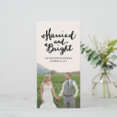 Getrouwd & Stralend | Kerstkaarten Feestdagenkaart (Staand voorkant)