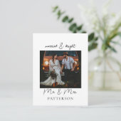 Getrouwd & Stralend Klant specifieke foto Vakantie Feestdagenkaart (Staand voorkant)