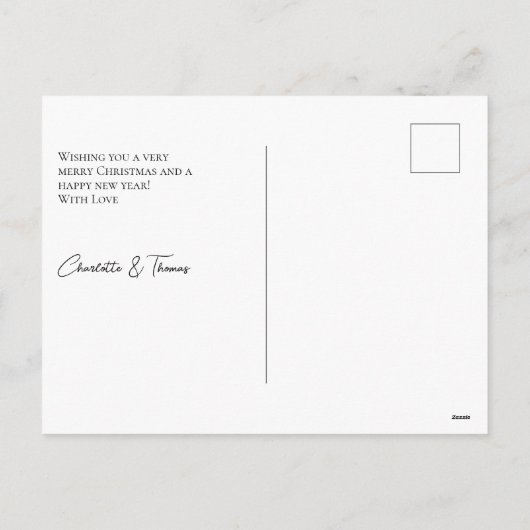 Getrouwd & Stralend Klantspecifieke Foto Vakantie  Feestdagenkaart (Achterkant)