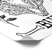 Getrouwd Tot We Begraven Zijn Bruid Bruidegom Hall Poster (Hoek)