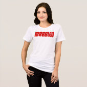 Getrouwd Tri-Blend Shirt (Voorkant volledig)