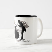 GETROUWD TWEEKLEURIGE KOFFIEMOK (Voorkant rechts)