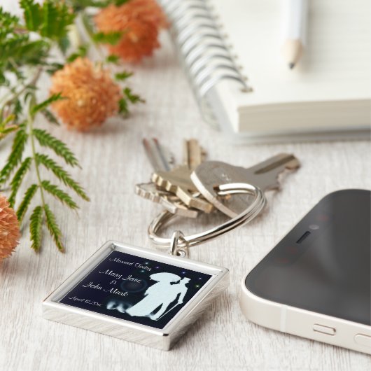 Getrouwd vandaag in Keepomwille Sleutelhanger (Zijkant)