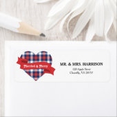 Getrouwd & Vrolijk adreslabel Etiket (Insitu)