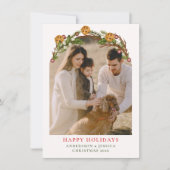 Getrouwd & Vrolijk  Foto Kerstkaart (Voorkant)