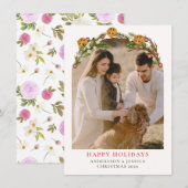 Getrouwd & Vrolijk  Foto Kerstkaart (Voorkant / Achterkant)