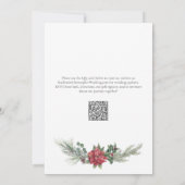 Getrouwd Vrolijk Kerst Waterverf Bruiloft Kaart (Achterkant)