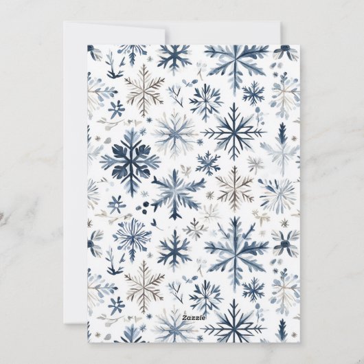 Getrouwd & Vrolijk Rustiek Blauw Pas getrouwd Foto Feestdagenkaart (Achterkant)