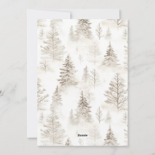 Getrouwd & vrolijk rustieke hut Photo Collage Vaka Feestdagenkaart (Achterkant)