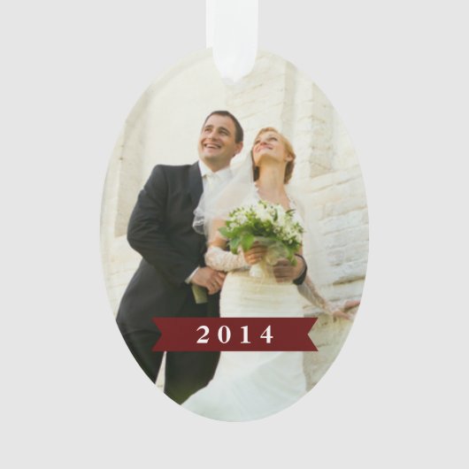 Getrouwd & vrolijk vakantie Ornament 5 (voorkant)