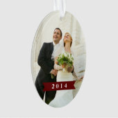 Getrouwd & vrolijk vakantie Ornament 5 (voorkant)
