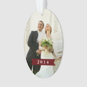 Getrouwd & vrolijk vakantie Ornament 5 (voorkant)