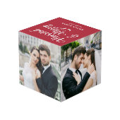 Getrouwd Vrolijke Passen getrouwd Eerste Kerstmis  Kubus (Achter hoekig)