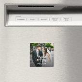 Getrouwd Vrolijke Passen getrouwd Eerste Kerstmis  Magneet (Insitu (Vaatwasser))