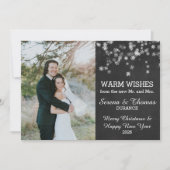 Getrouwd Winter Sneeuw Vakantie Kerstmis Foto Feestdagenkaart (Voorkant)