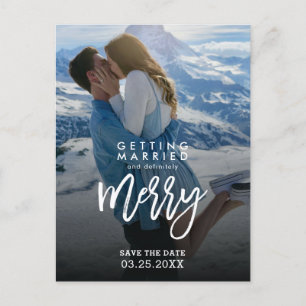 Getrouwd worden Foto Save The Date Wedding Briefkaart