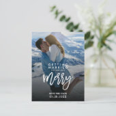 Getrouwd worden Foto Save The Date Wedding Briefkaart (Staand voorkant)