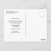 Getrouwd worden Foto Save The Date Wedding Briefkaart (Achterkant)