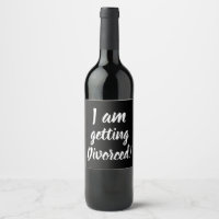 Getrouwd worden Grappig Wijn Label