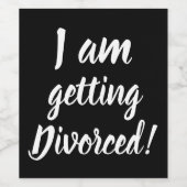 Getrouwd worden Grappig Wijn Label Wijn Etiket (Enkel label)