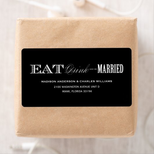 & GETROUWD ZIJN | ADRESETIKETTEN ETIKET (Insitu)