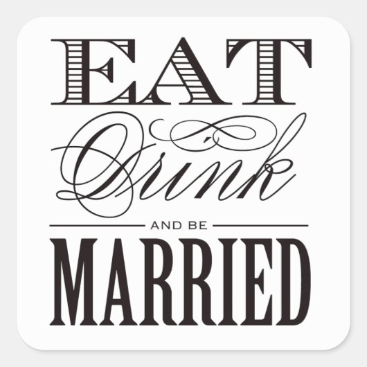 getrouwd zijn | Stickers begunstigen (Voorkant)