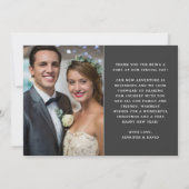 Getrouwd & zo Vrolijk Pas getrouwd 2 Foto Kerstmis Feestdagenkaart (Achterkant)