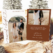 Getrouwde & Bright Vakantie Kerstkaart, Boho Kaart