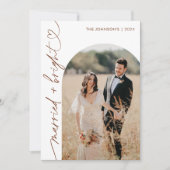 Getrouwde & Bright Vakantie Kerstkaart, Boho Kaart (Voorkant)