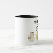 Getrouwde Cat Lover's Fun Gift Mok (Midden)