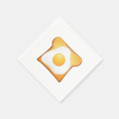 Getrouwde eieren op afval servet (Hoek)