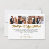 Getrouwde en lichte Passen getrouwd Foto Christmas (Achterkant)