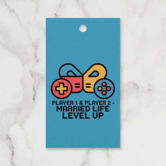 Getrouwde Gamer 1 & 2 Cadeaulabels (Achterkant)
