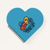 Getrouwde Gamer Speler 1 & 2 Notitieboek (Voorkant)