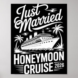 Getrouwde Honeymoon Cruise 2026 Tropische Bruid Br Poster
