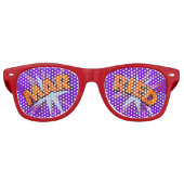 GETROUWDE Huwelijksplezier Modern Retro Zonnebril (Voorkant)