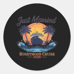 Getrouwde huwelijksreis cruise 2026 trouwreis ocea ronde sticker