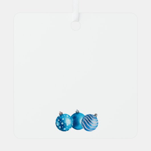 Getrouwde kabouters eerste kerst metalen ornament (Achterkant)