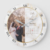 Getrouwde kalender Datum Gepersonaliseerde aangepa Grote Klok (Voorkant)