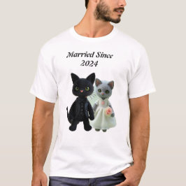 Getrouwde katten 2024 t-shirt