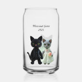 Getrouwde katten 2025 blikvorm glas (Achterkant)