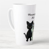 Getrouwde katten 2025 latte mok (Linkerhoek)