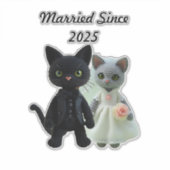 Getrouwde katten 2025 sticker (Voorkant)