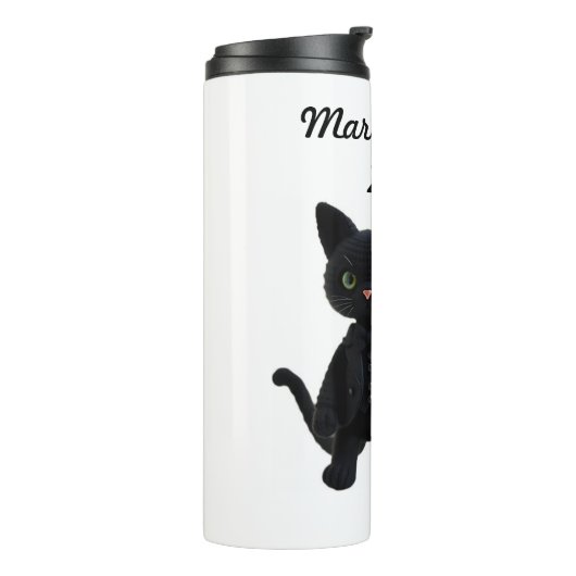 Getrouwde katten 2025 thermosbeker (Gedraaid links)